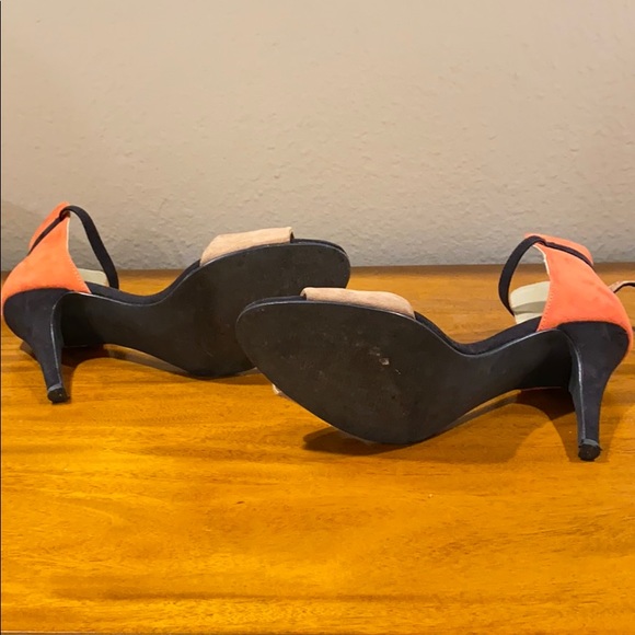 Burnt Orange/Black Strappy heels - Picture 3 of 3